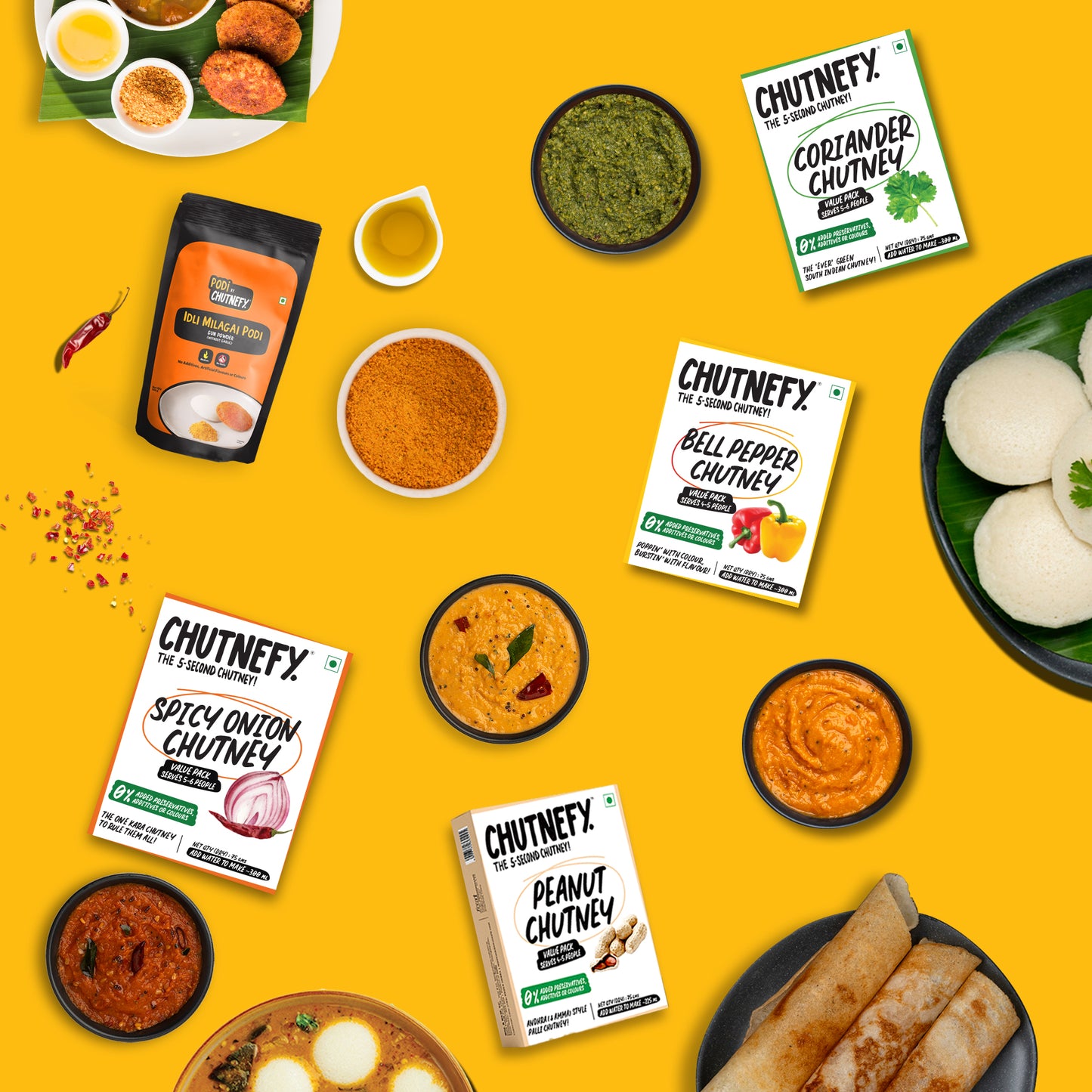Rooted Flavours: Authentic Chutneys Combo