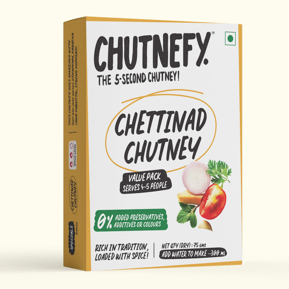 Chettinad Chutney | South Style | Medium Spicy| Value Pack