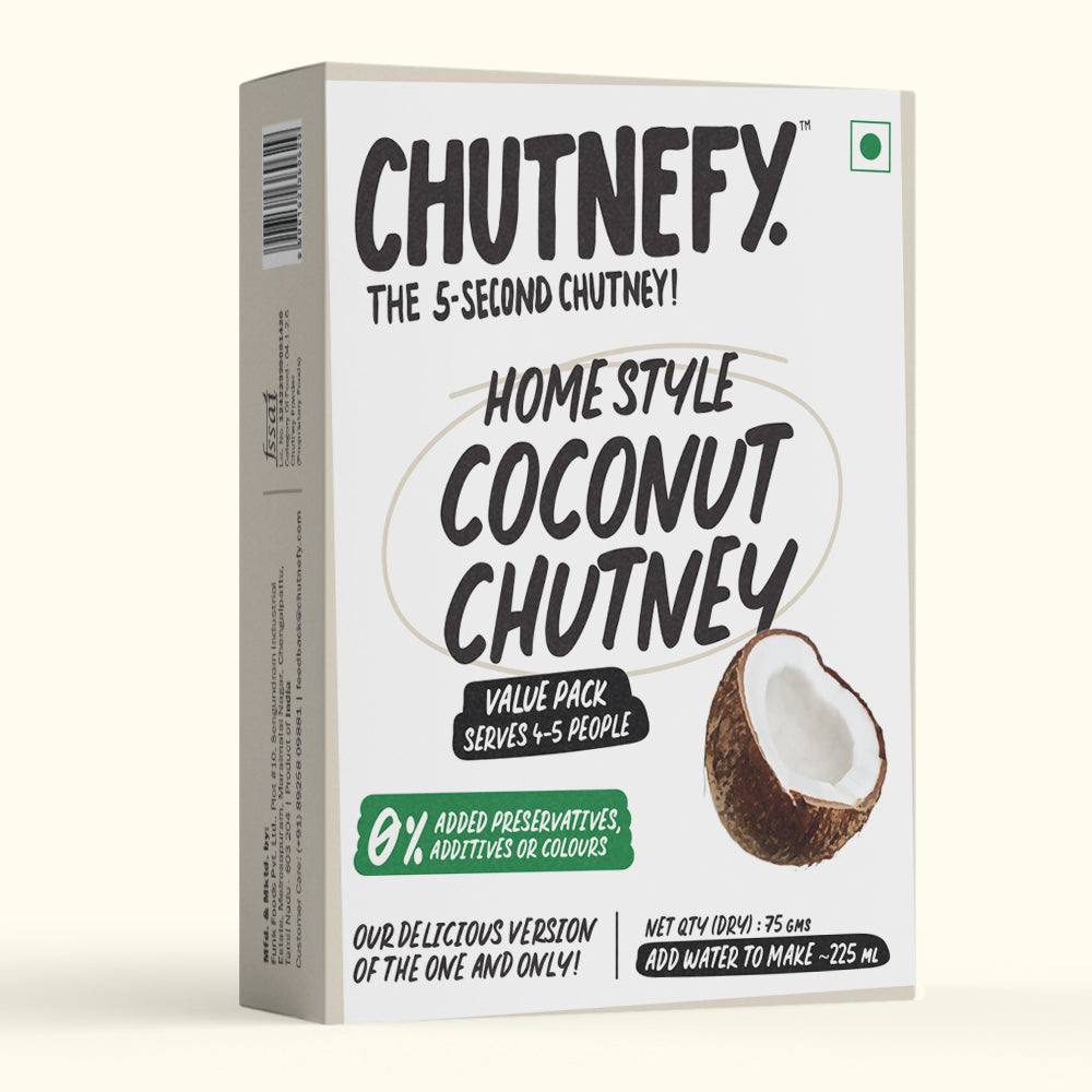 Home Style Coconut Chutney | Mild | Value Pack