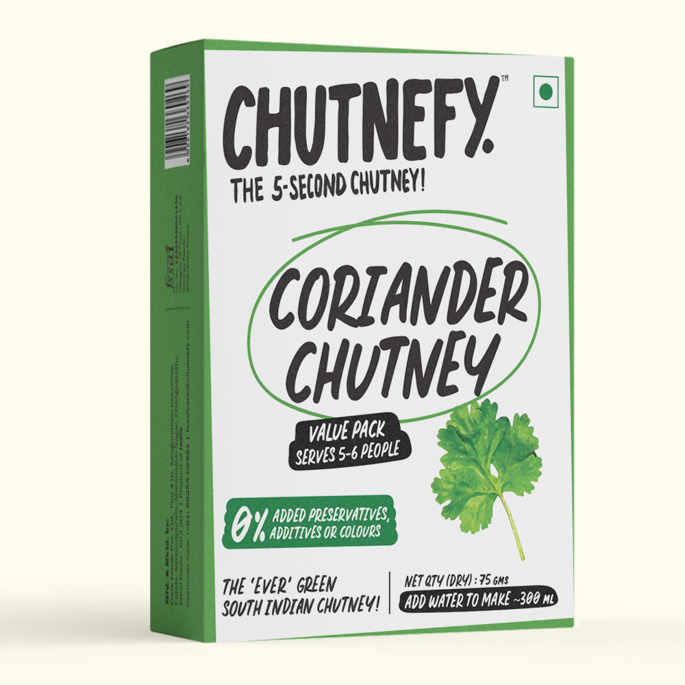 Coriander Chutney | South Style | Mild| Value Pack
