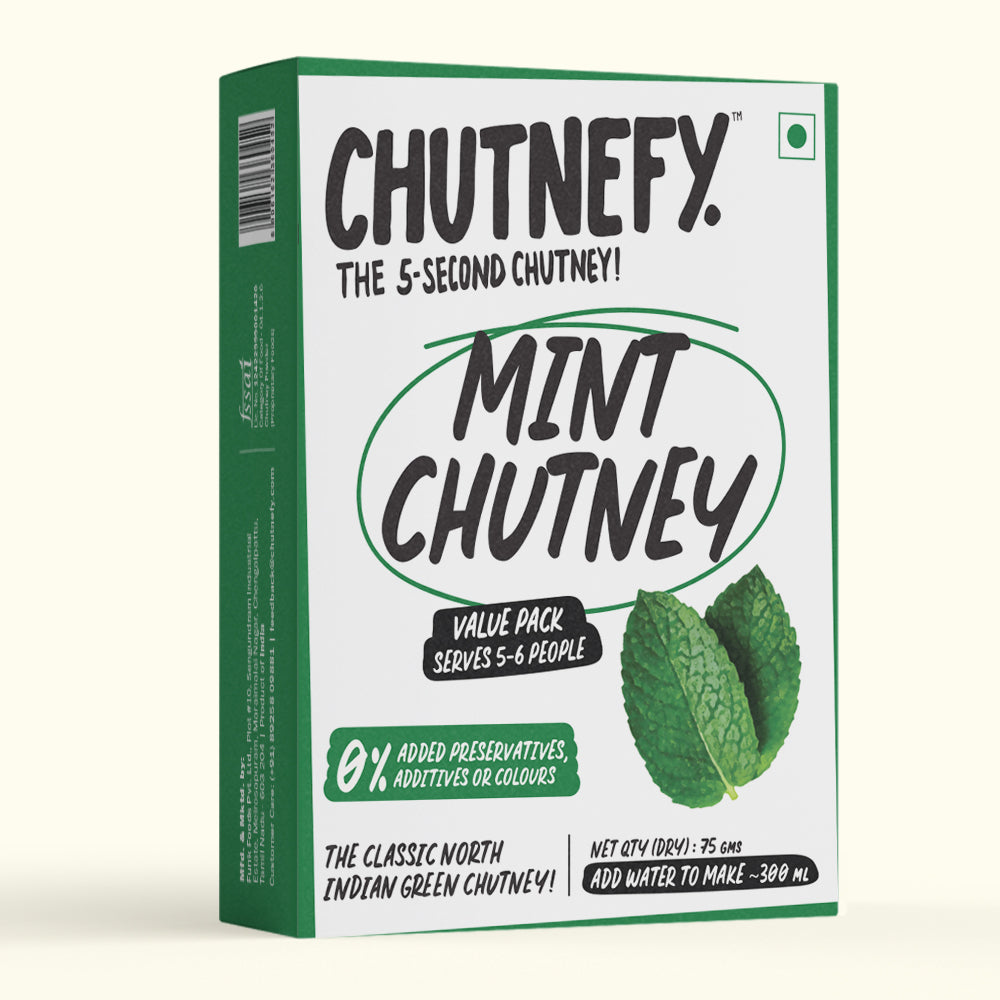 Mint Chutney | North Indian Style | Medium Spicy | Value Pack