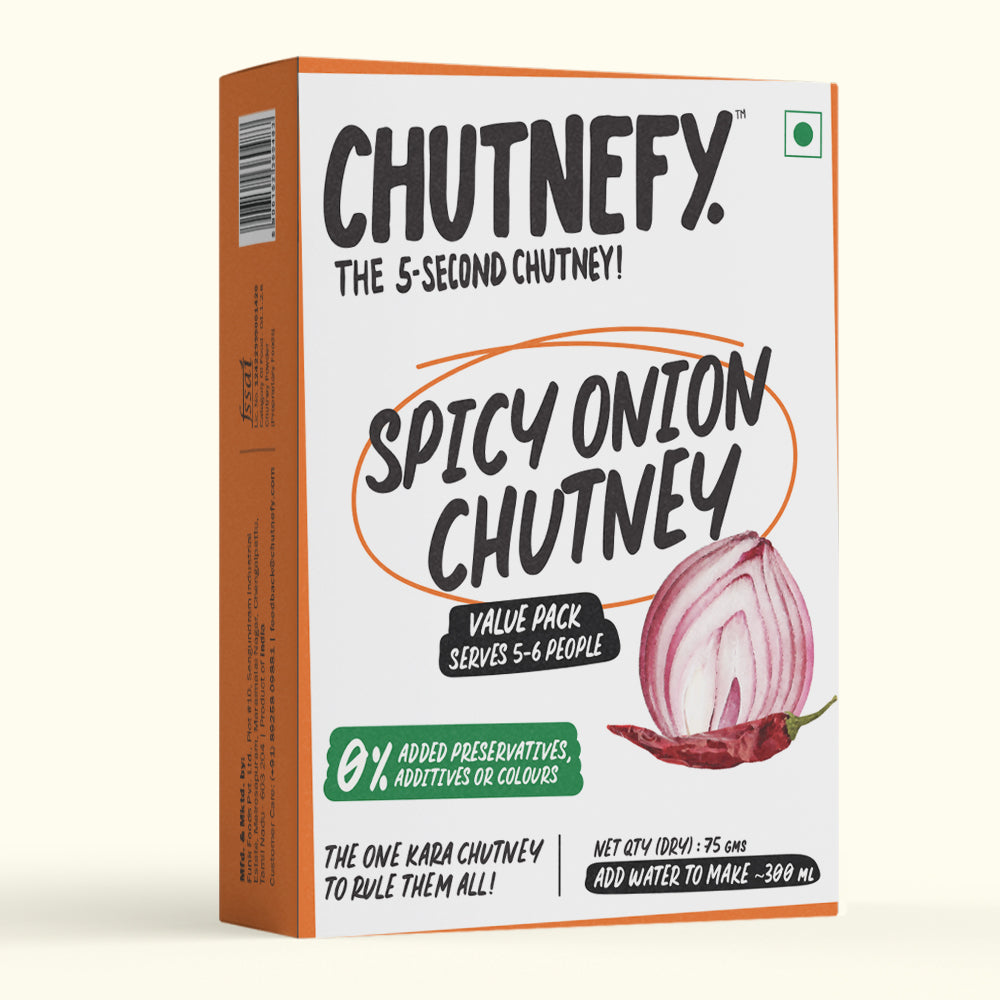 Spicy Onion (Kara) Chutney | Spicy | Value Pack