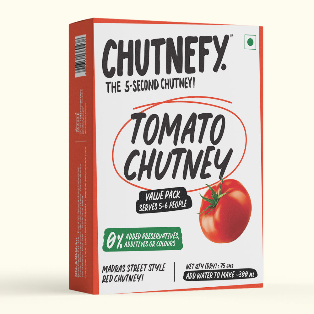 Tomato Chutney | Madras Style | Medium Spicy | Value Pack