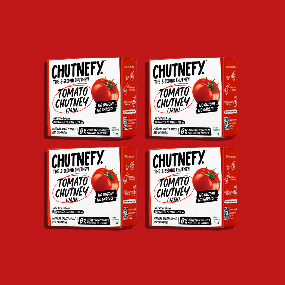Tomato Chutney (Jain) | No Onion, No Garlic | 30g * 4