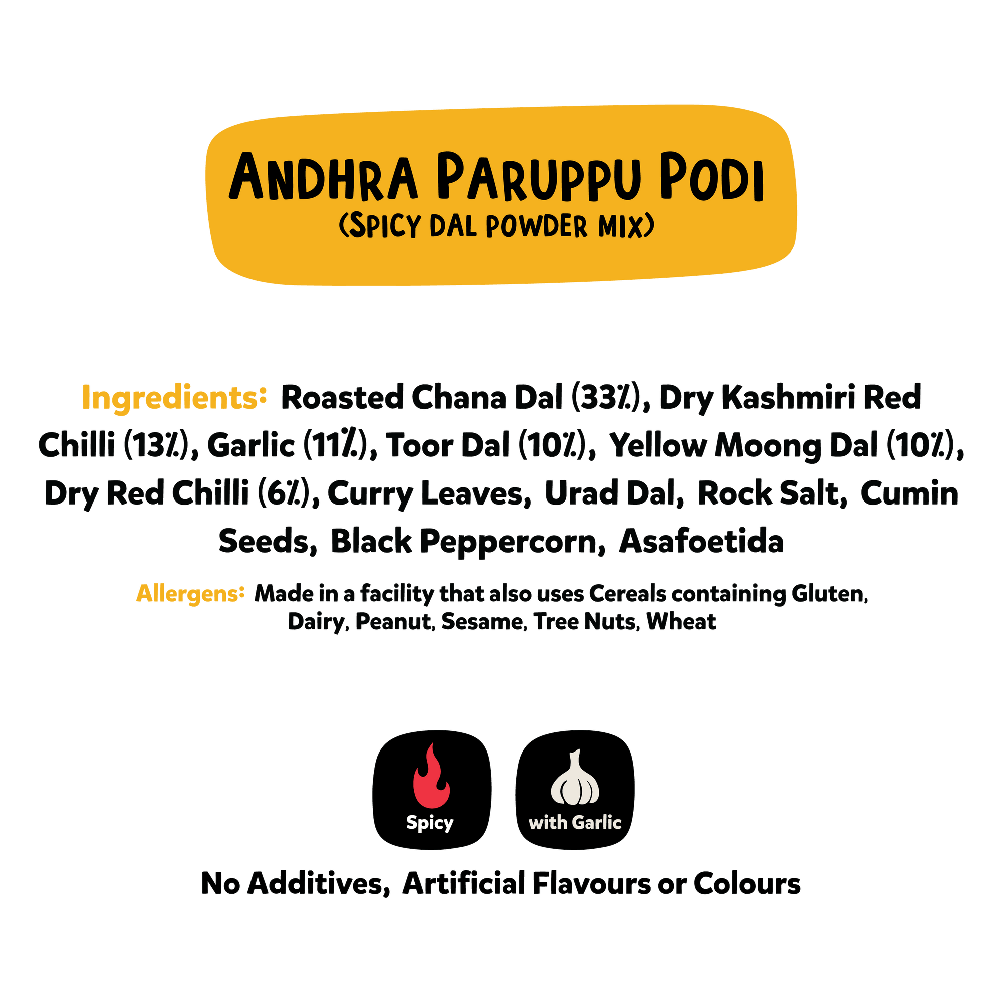 Andhra Paruppu Podi (with Garlic) | Spicy Dal Mix for Rice | 25% Off