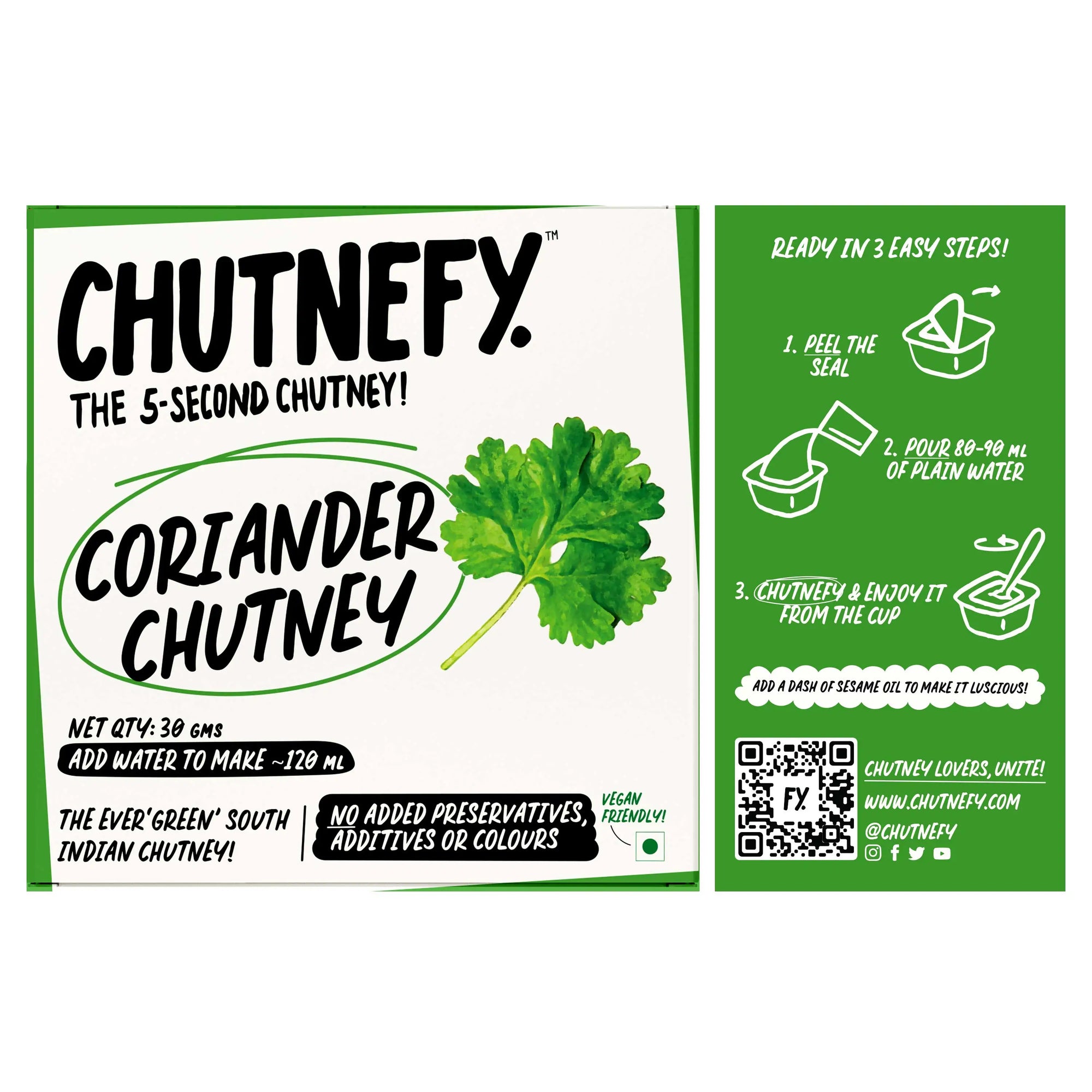 Coriander Chutney | South Style | Mild