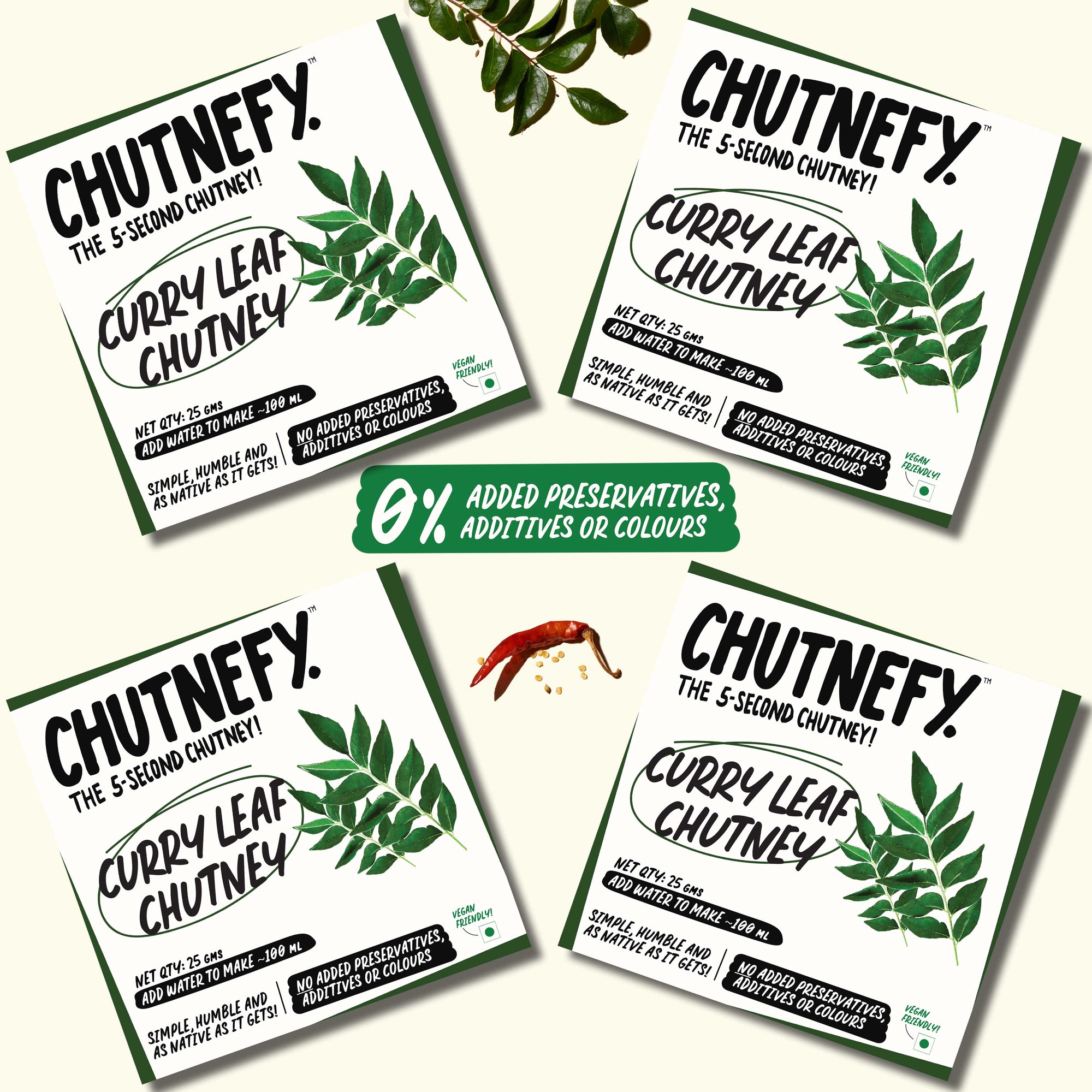 Curry Leaf Chutney | Buy 2 Get 2 Free | 25g * 4