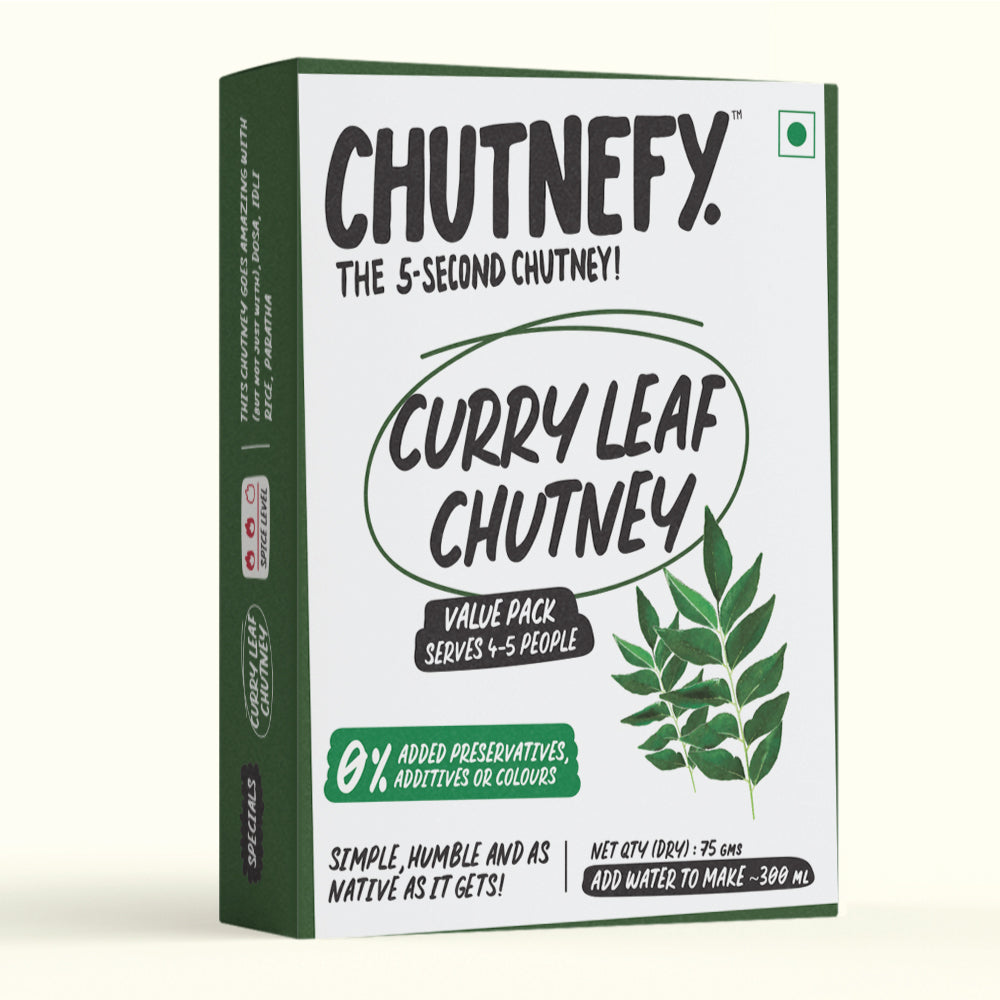 Curry Leaf Chutney | South Style Special |  Serves 4 to 5 | 30% Off