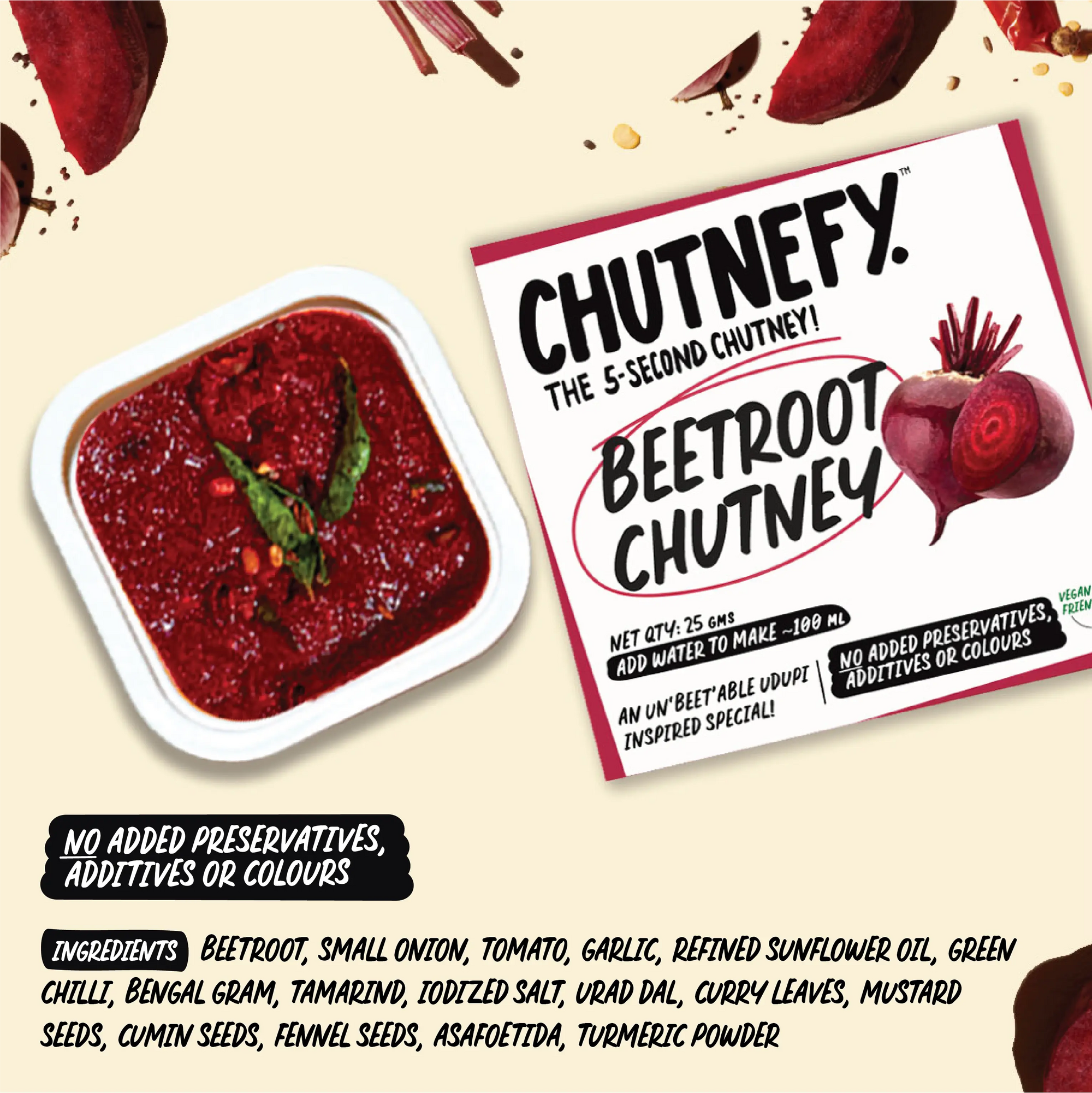 Beetroot Chutney | Udupi Inspired Special | Medium Spicy