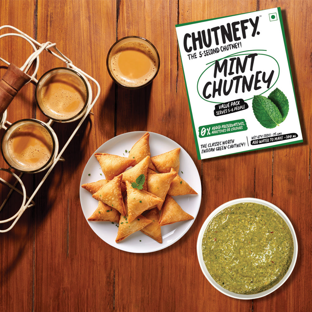 Mint Chutney | North Indian Style | Medium Spicy | Serves 5 to 6