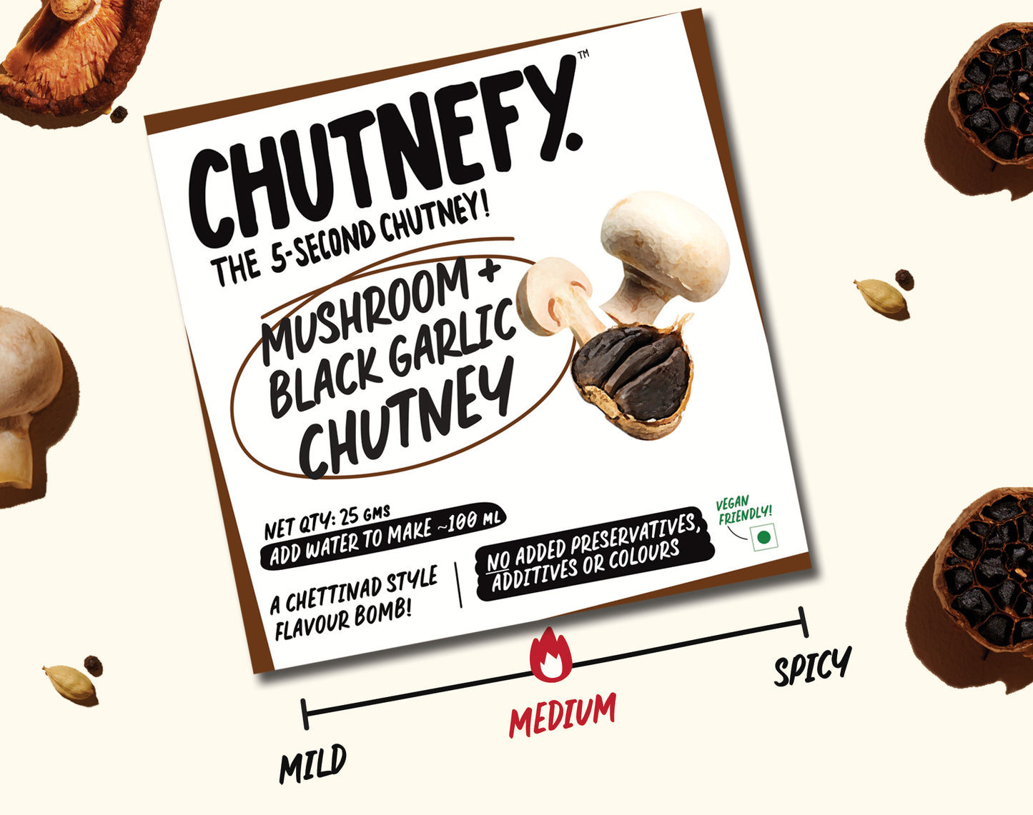 Mushroom & Black Garlic Chutney