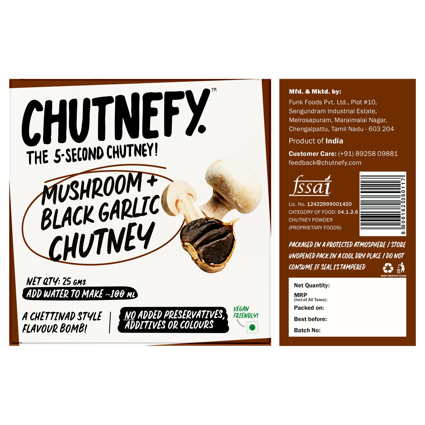 Mushroom & Black Garlic Chutney