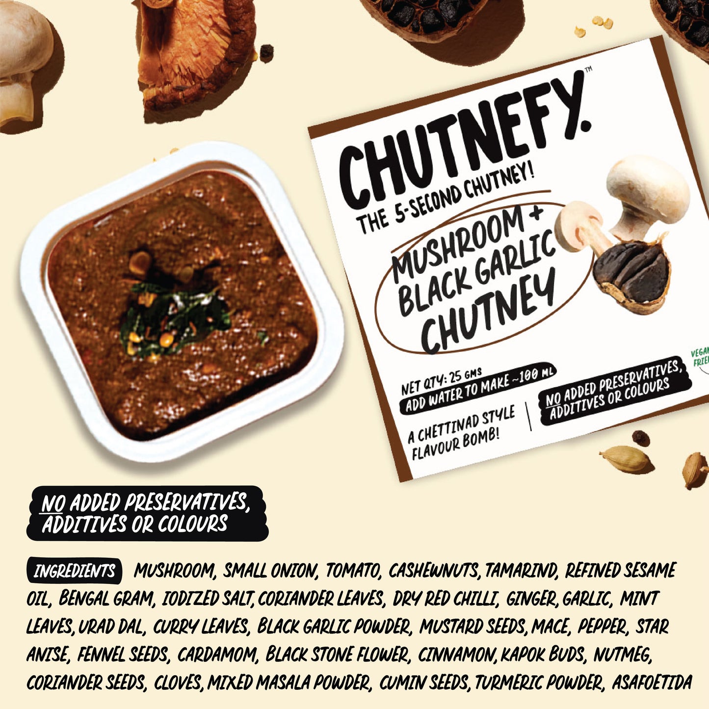 Mushroom & Black Garlic Chutney