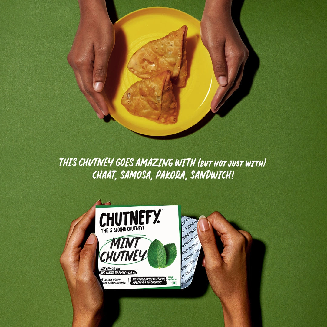 Mint Chutney | North Indian Style | Medium Spicy
