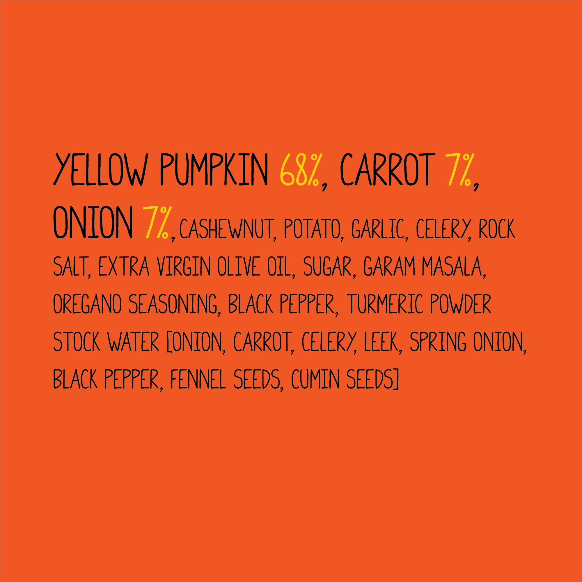 Curried Pumpkin Soup | 10X More Veggies | Serves 4 | Zip-Lock Pack