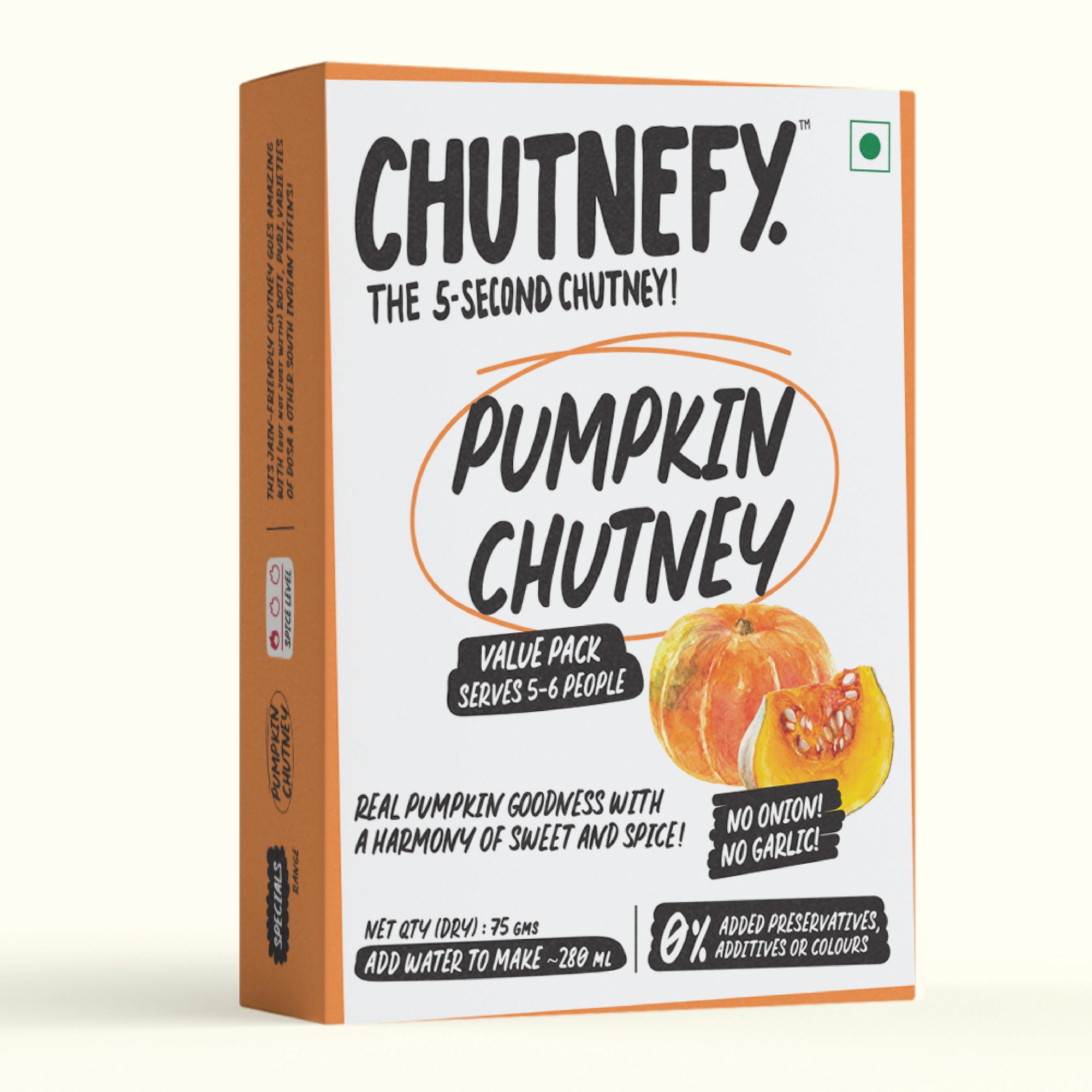 Pumpkin (Kaddu) Chutney | No Onion, No Garlic | Serves 5 to 6 | 30% Off