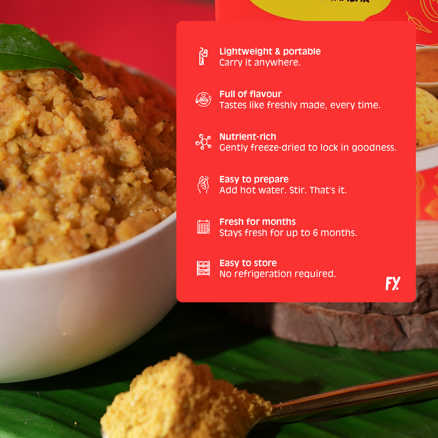 Tomato Pongal [with Coconut Chutney & Sambar]