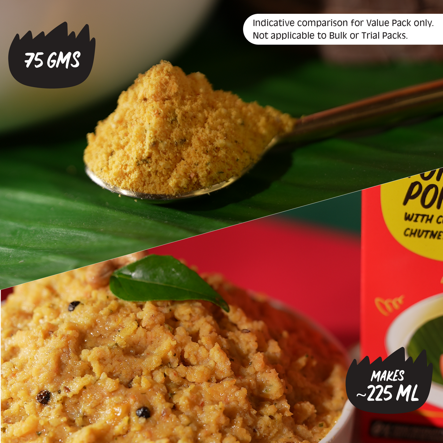 Tomato Pongal [with Coconut Chutney & Sambar]