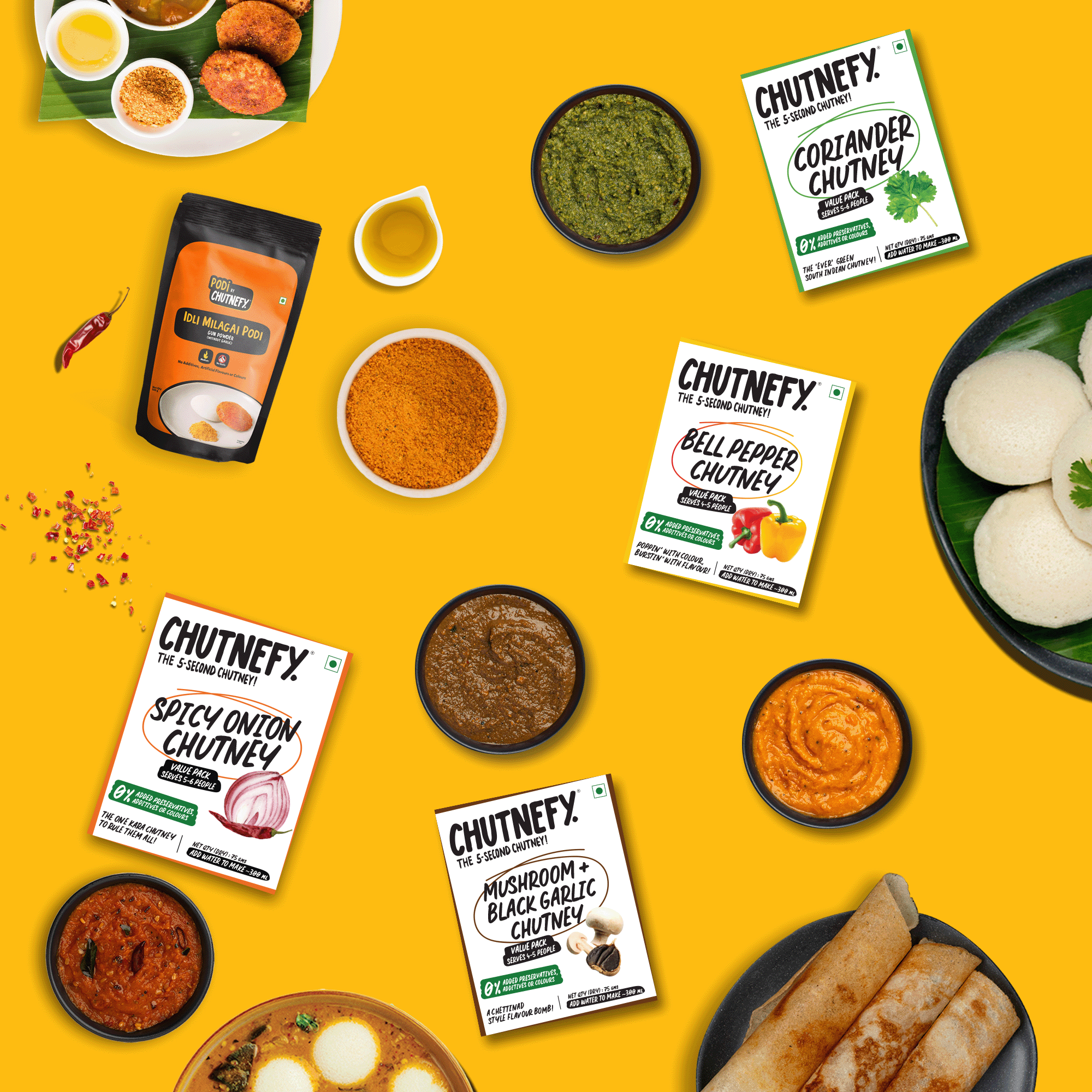 Rooted Flavours: Authentic Chutneys Combo