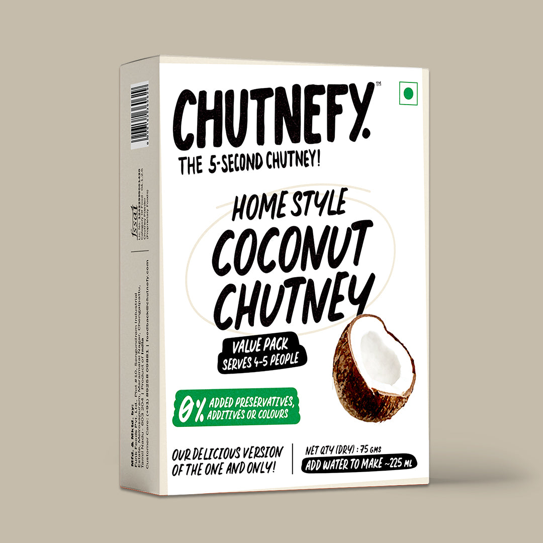 Home Style Coconut Chutney | Mild | Serves 4 to 5