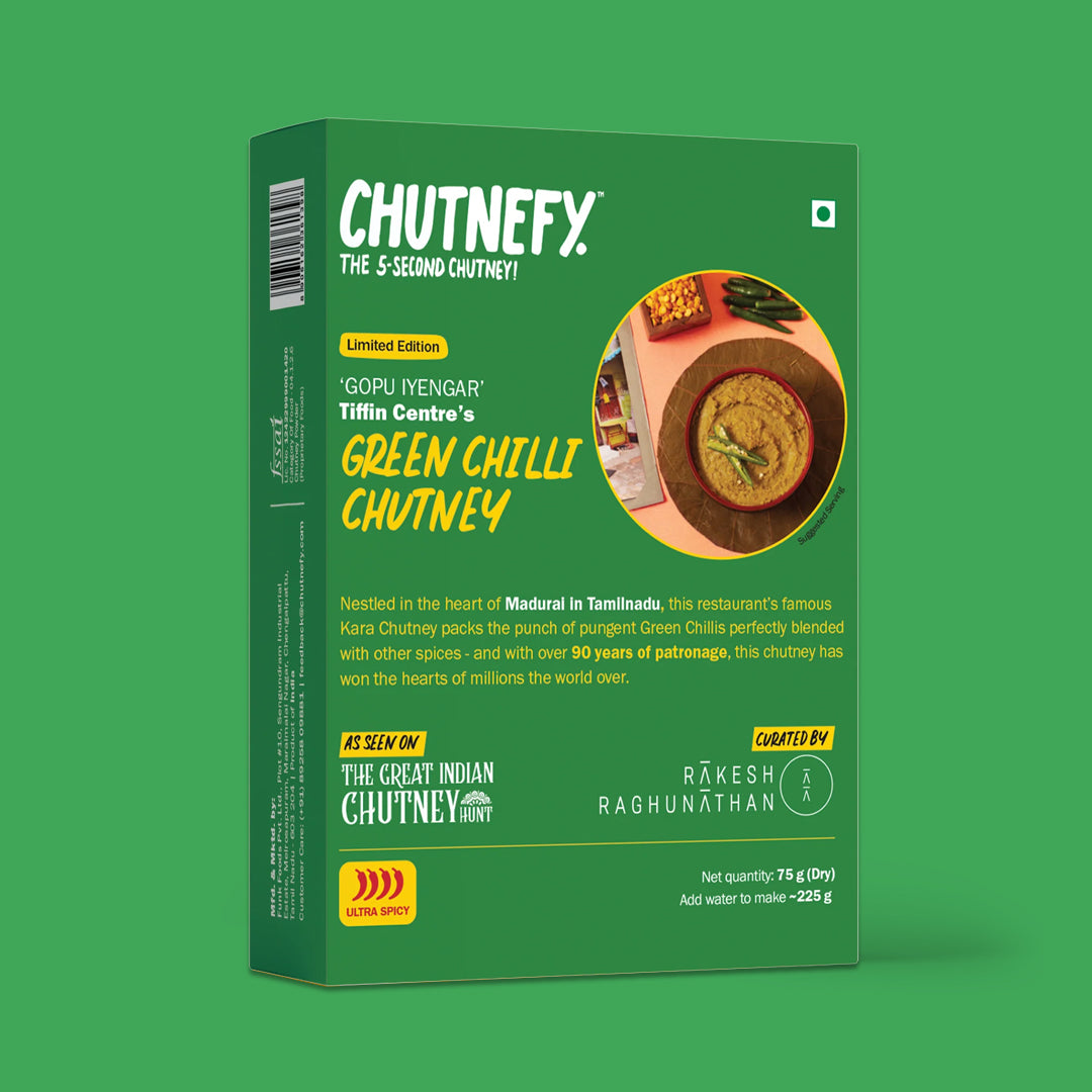 Green Chilli Chutney by Gopu Iyengar