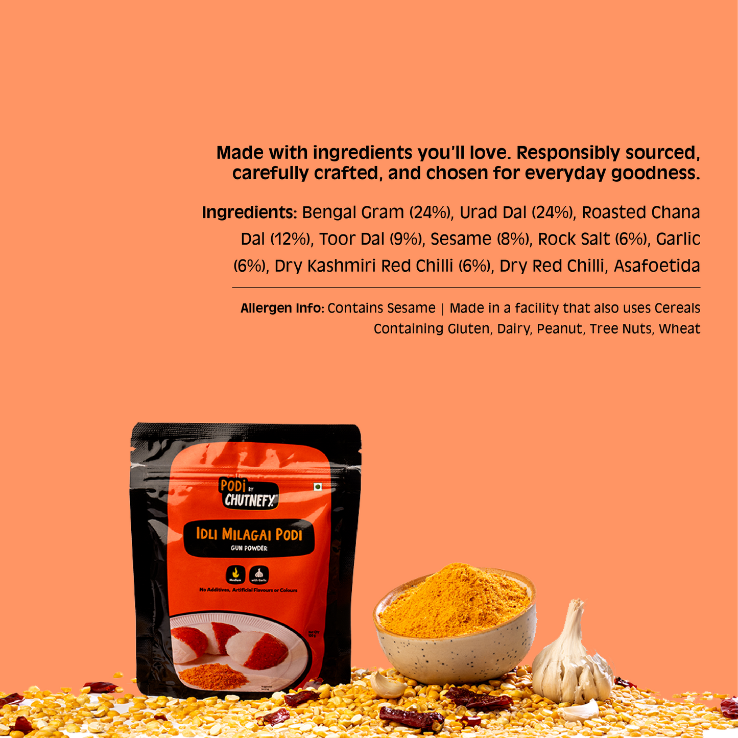 Idli Milagai Podi (Gun Powder)