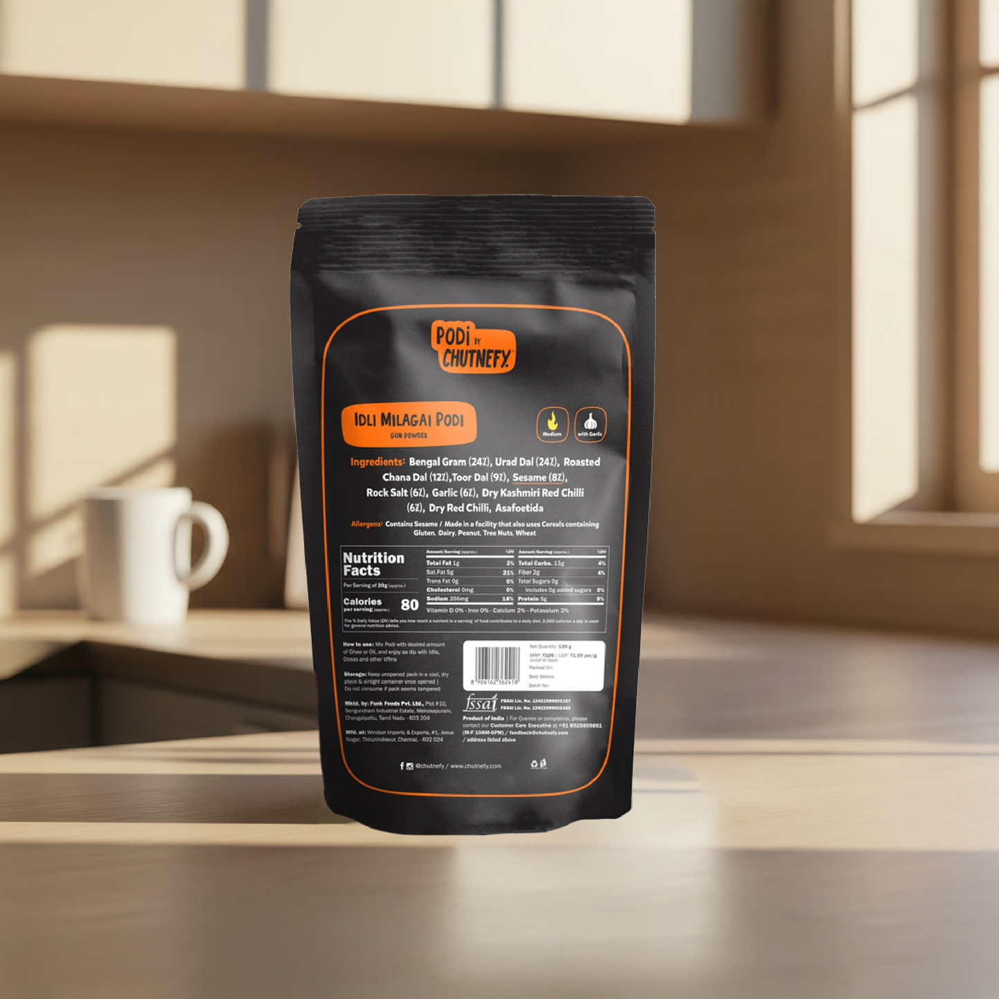 Idli Milagai Podi (Gun Powder)